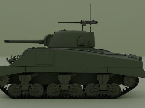M4 Sherman 3D Модель
