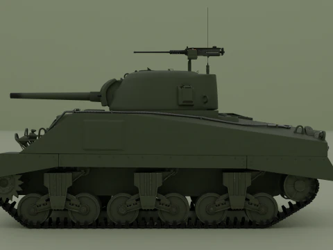 M4 Sherman 3D Model