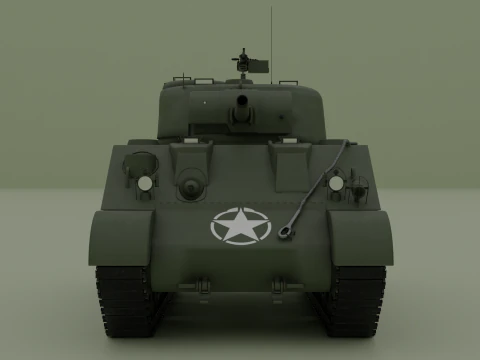 M4 Sherman 3D Model