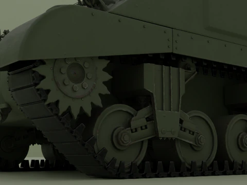 M4 Sherman 3D Model
