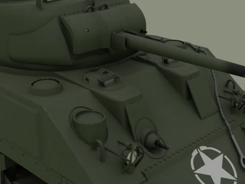 M4 Sherman 3D Model