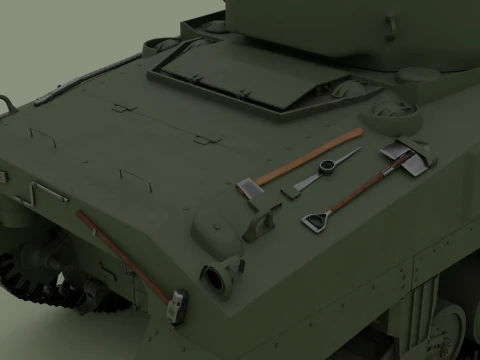 M4 Sherman 3D Model
