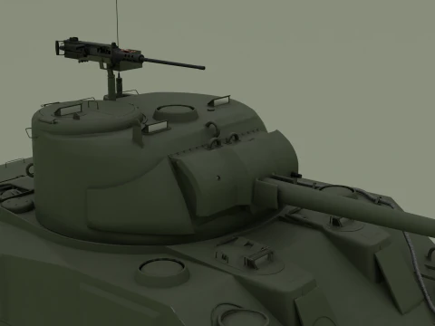 M4 Sherman 3D Model