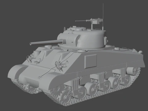 M4 Sherman 3D Model
