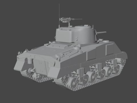 M4 Sherman 3D Модель