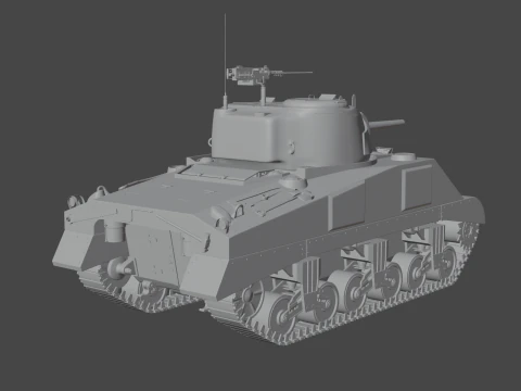M4 Sherman 3D Model