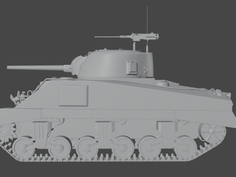 M4 Sherman 3D Модель