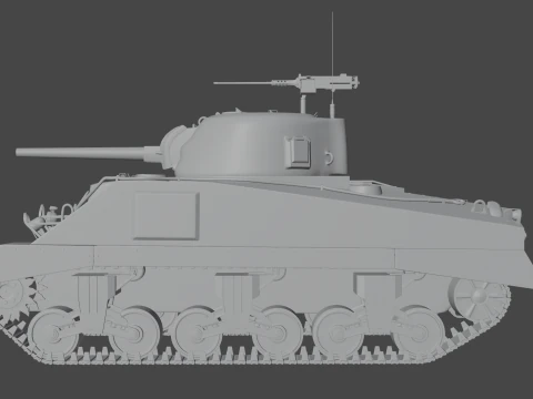 M4 Sherman 3D Model