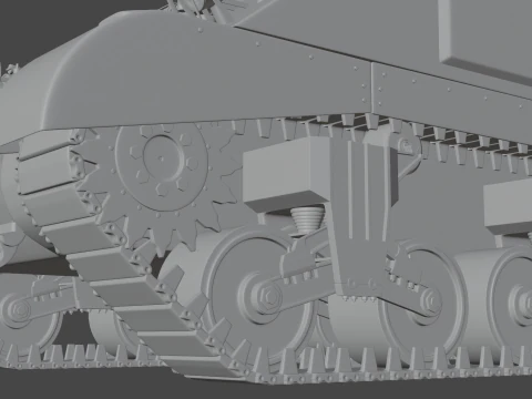M4 Sherman 3D Model