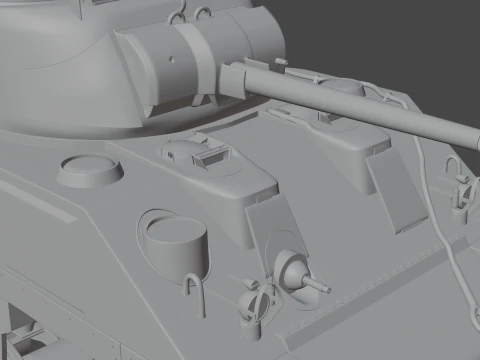 M4 Sherman 3D Model