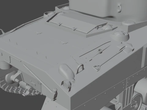 M4 Sherman 3D Model