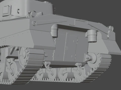 M4 Sherman 3D Model