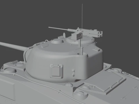 M4 Sherman 3D Model