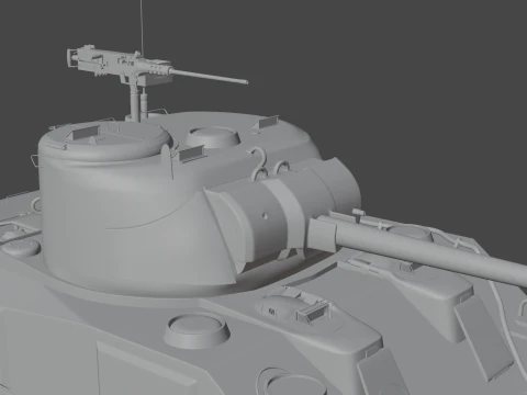 M4 Sherman 3D Model