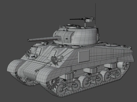 M4 Sherman 3D Model