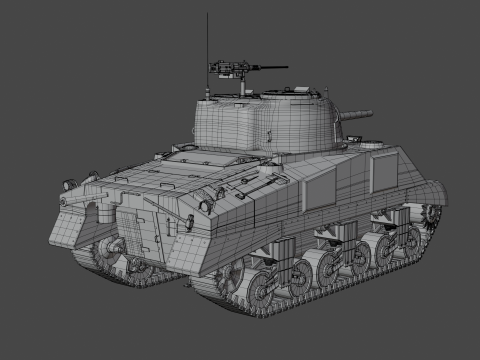 M4 Sherman 3D Модель