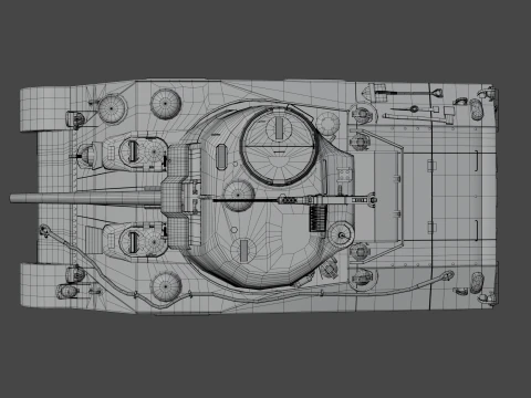 M4 Sherman 3D Model