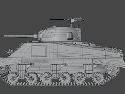 M4 Sherman 3D Модель