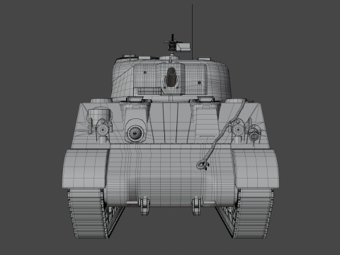 M4 Sherman 3D Модель