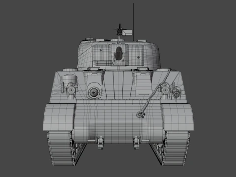 M4 Sherman 3D Model