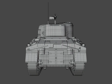 M4 Sherman 3D Model