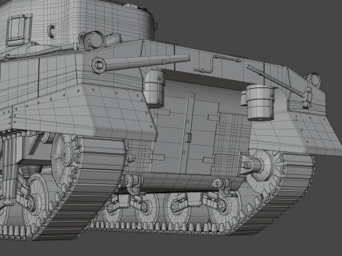 M4 Sherman 3D Model