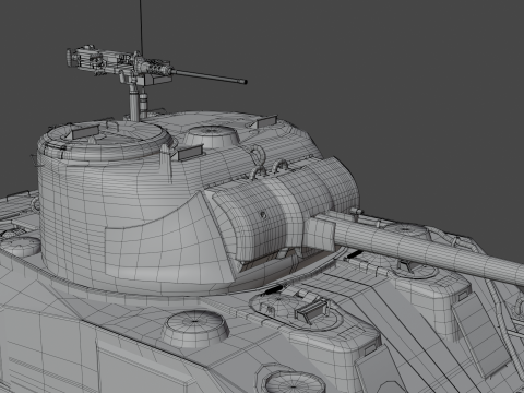 M4 Sherman 3D Модель