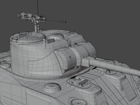 M4 Sherman 3D Model
