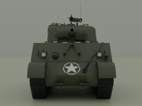 M4A2 셔먼 3D 모델