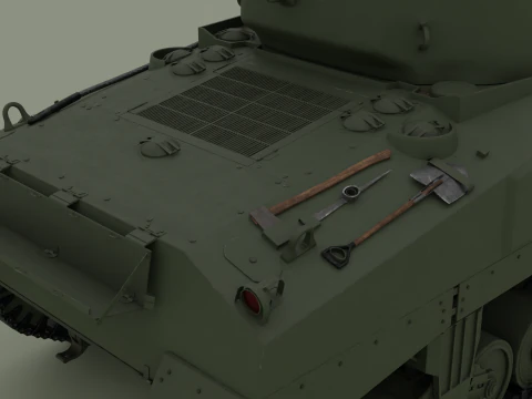 M4A2 Sherman 3D Model
