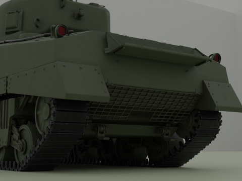 M4A2 셔먼 3D 모델