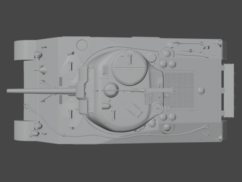 M4A2 셔먼 3D 모델
