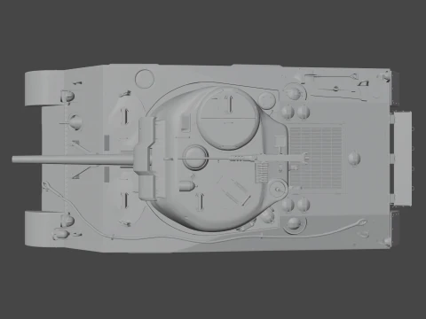 M4A2 Sherman 3D Model