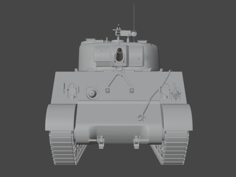 M4A2 셔먼 3D 모델