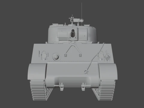 M4A2 Sherman 3D Model