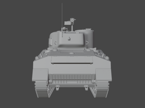 M4A2 셔먼 3D 모델