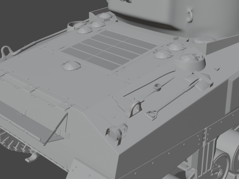 M4A2 셔먼 3D 모델