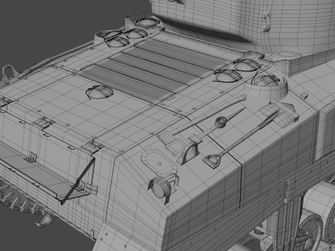M4A2 Sherman 3D Model