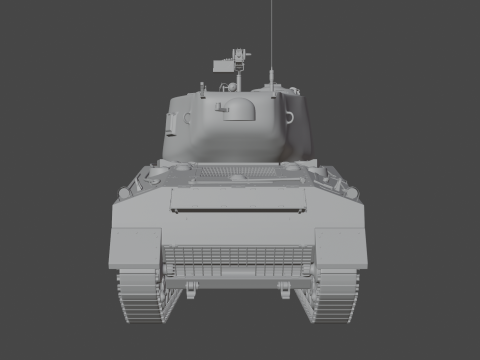 M4A2 Sherman 76w Modèle 3D