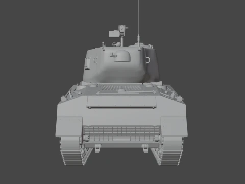 M4A2 Sherman 76w 3D Model
