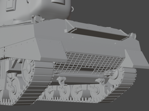 M4A2 Sherman 76w Modèle 3D