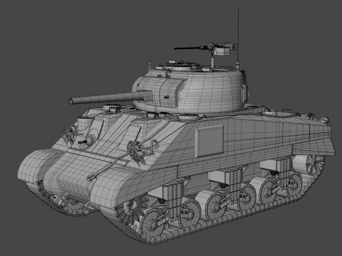 M4 Sherman tank - Collection Modelo 3D