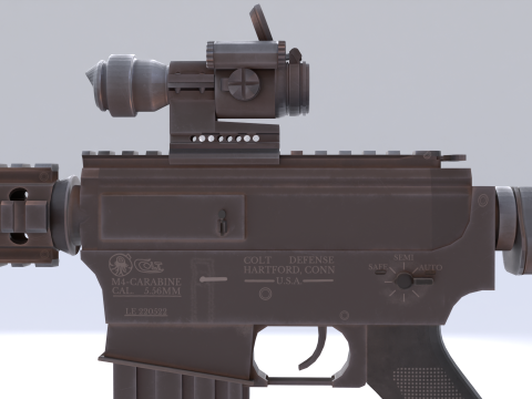 Colt M4 3D Model