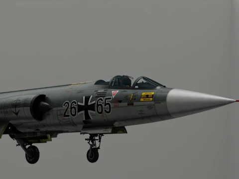 F104G starfighter fighter jet 3D Model
