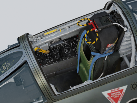 Реактивный истребитель F104G 3D Модель