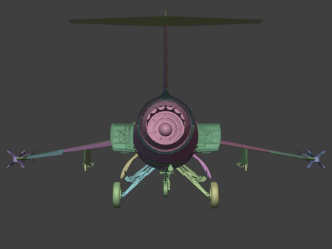F104G starfighter fighter jet 3D Model