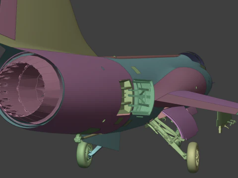 F104G starfighter fighter jet 3D Model