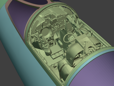 Реактивный истребитель F104G 3D Модель