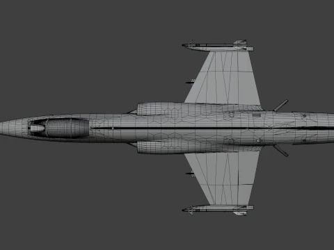 F104G starfighter fighter jet 3D Model