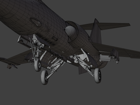 Реактивный истребитель F104G 3D Модель